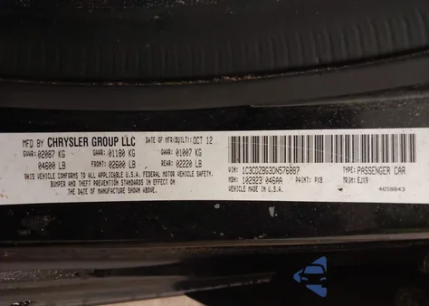 2013 Dodge Avenger R/T from USA, damaged, VIN 1C3CDZBG3DN576887